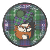 Scottish Warrior Clan Sutherland Tartan Eishockey Puck (Vorderseite)