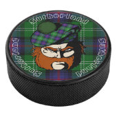 Scottish Warrior Clan Sutherland Tartan Eishockey Puck (3/4)