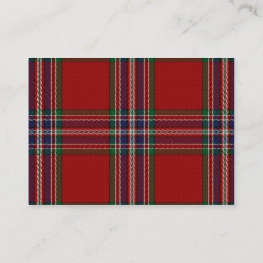 Scottish Wedding Clan MacFarlane Information Card Begleitkarte (Rückseite)