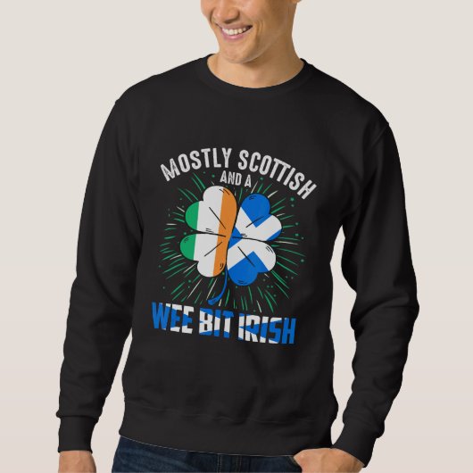 Scottish Wee Bit Irish Sweatshirt (Vorderseite)