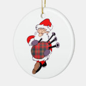 Scottish Weihnachtsmann Keramik Ornament (Links)