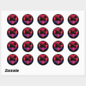Scottish Westie Tartan Heart Sticker (Blatt)