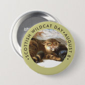 Scottish Wildcat Day Button (Vorne & Hinten)
