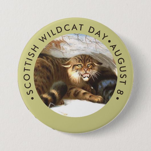 Scottish Wildcat Day Button (Vorderseite)