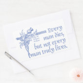 Scottish Zitat, Sir William Wallace, Thistle Rechteckiger Aufkleber (Umschlag)