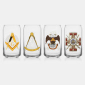 Scottishrite Masons Glass Set Dosenglas (Hinten)