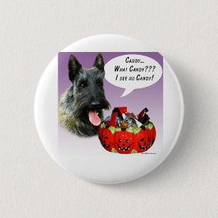 ScottishTerrier Halloween Candy Button