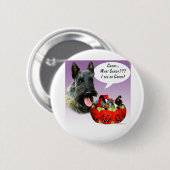 ScottishTerrier Halloween Candy Button (Vorne & Hinten)