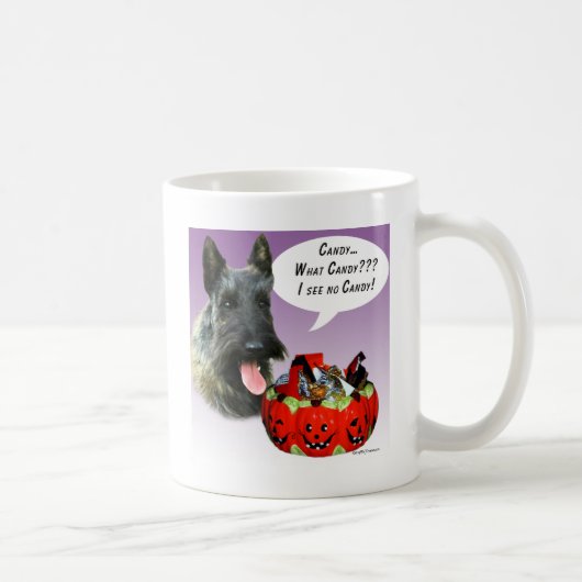 ScottishTerrier Halloween Candy Kaffeetasse (Rechts)