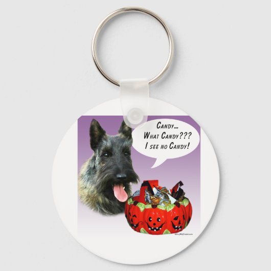 ScottishTerrier Halloween Candy Schlüsselanhänger (Vorderseite)