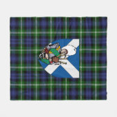 Scotts Baillie Tartan Kariert Fleecedecke (Vorderseite (Horizontal))