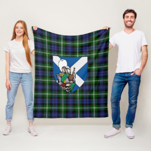 Scotts Baillie-Tartan-Schottenmuster Fleecedecke