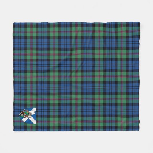 Scotts Baird Ancient Tartan Kariert Fleecedecke (Vorderseite (Horizontal))