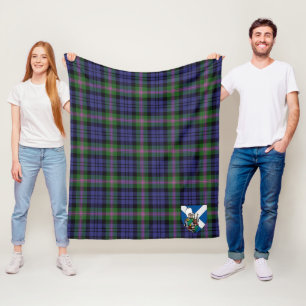 Scotts Baird Modern Tartan Kariert Fleecedecke