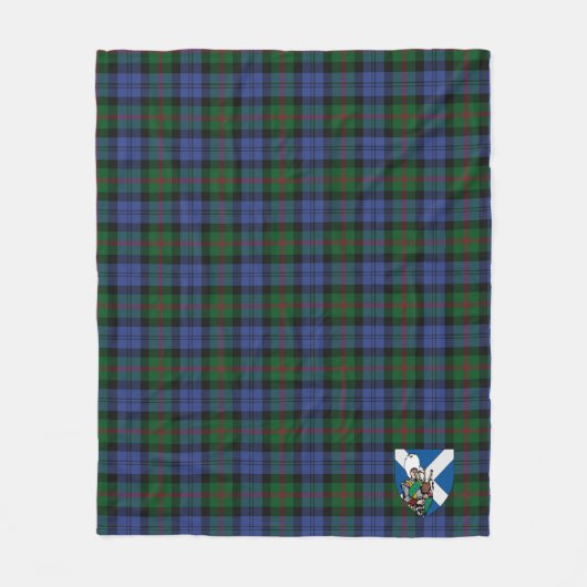 Scotts Baird Tartan Kariert Fleecedecke (Vorderseite)