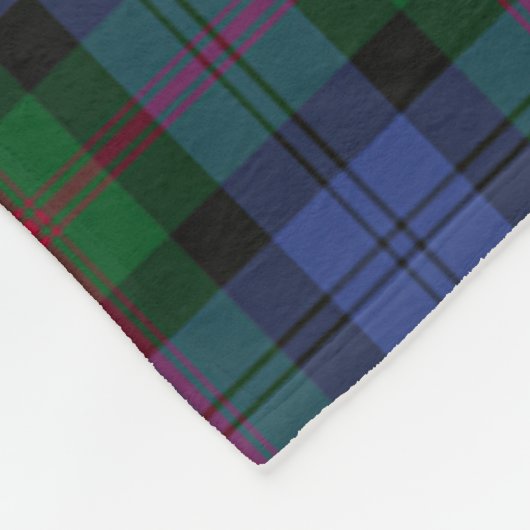 Scotts Baird Tartan Kariert Fleecedecke (Ecke)