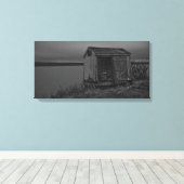Scott's Bay Shack Wrapped Canvas Leinwanddruck (Insitu (Holzboden))
