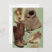 Scott's Bekleidung für die Antarktis Postkarte (Vorne/Hinten)