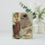 Scott's Bekleidung für die Antarktis Postkarte (Stehend Vorderseite)