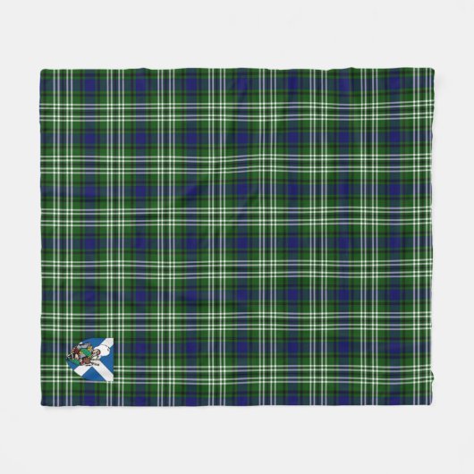 Scotts Blackadder Tartan Kariert Fleecedecke (Vorderseite (Horizontal))