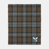 Scotts BlackWatch gewitterter Tartan Kariert Fleecedecke (Vorderseite)