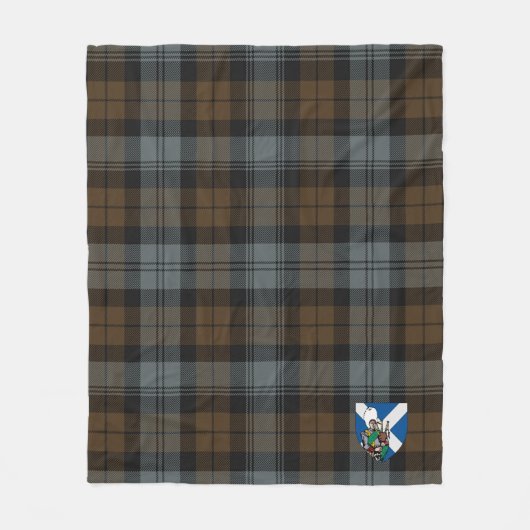 Scotts BlackWatch gewitterter Tartan Kariert Fleecedecke (Vorderseite)