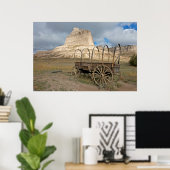 Scott's Bluff im heutigen Nebraska Poster (Heimbüro)