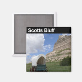 Scotts Bluff National Monument Magnet (Vorderseite/Rückseite)