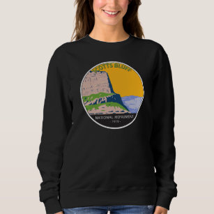 Scotts Bluff National Monument Nebraska Vintag  Sweatshirt