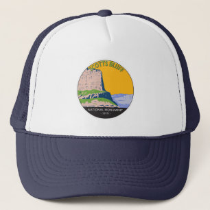 Scotts Bluff National Monument Nebraska Vintage Truckerkappe
