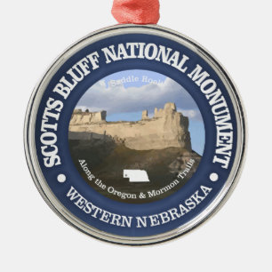 Scotts Bluff National Monument Ornament Aus Metall