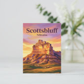 Scotts Bluff National Monument USA Postkarte (Stehend Vorderseite)