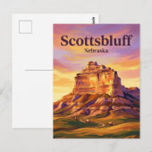 Scotts Bluff National Monument USA Postkarte (Vorne/Hinten)