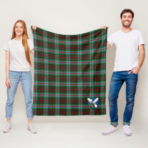 Scotts Brodie Tartan Kariert Fleecedecke