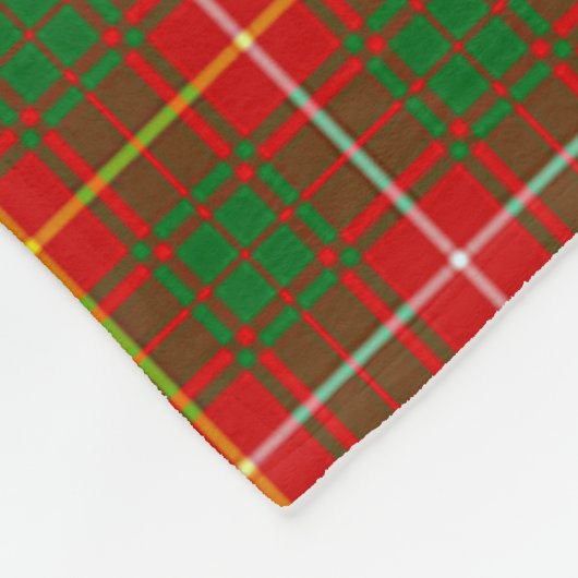 Scotts Bruce Tartan Kariert Fleecedecke (Ecke)