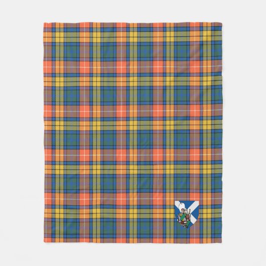 Scotts Buchanan Ancient Tartan Kariert Fleecedecke (Vorderseite)