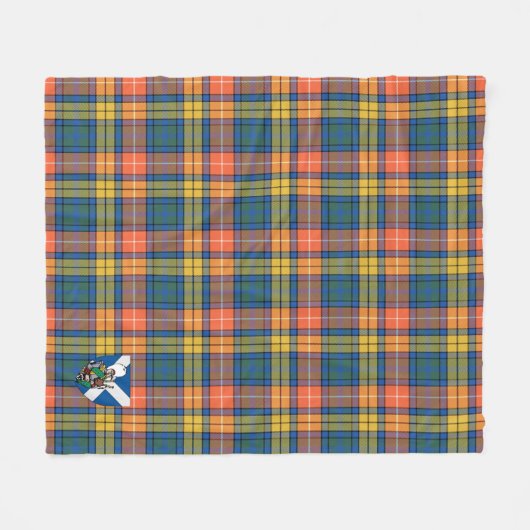 Scotts Buchanan Ancient Tartan Kariert Fleecedecke (Vorderseite (Horizontal))