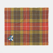 Scotts Buchanan Old Set WeatheredTartan Kariert Fleecedecke (Vorderseite (Horizontal))