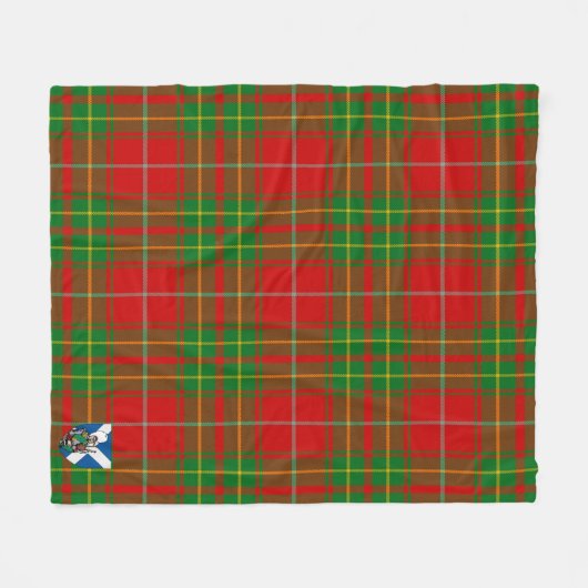 Scotts Burnett Ancient Tartan Kariert Fleecedecke (Vorderseite (Horizontal))