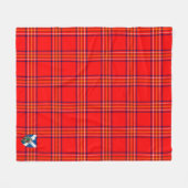 Scotts Burnett Modern Tartan Kariert Fleecedecke (Vorderseite (Horizontal))