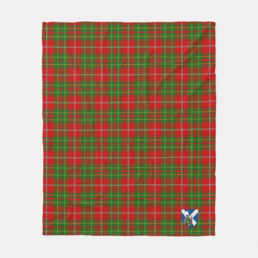 Scotts Burnett Tartan Kariert Fleecedecke (Vorderseite)