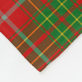 Scotts Burnett Tartan Kariert Fleecedecke (Ecke)