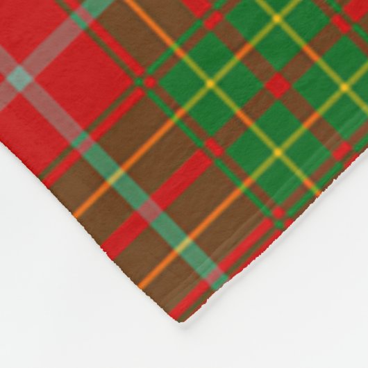 Scotts Burnett Tartan Kariert Fleecedecke (Ecke)
