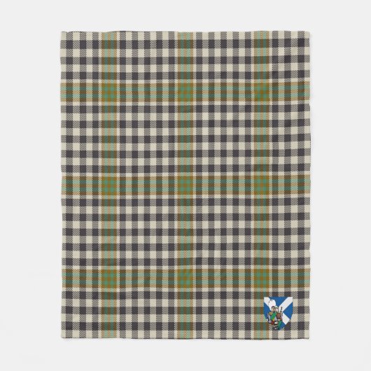 Scotts Burns Karo Tartan Kariert Fleecedecke (Vorderseite)