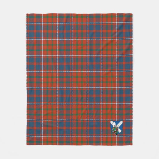 Scotts Cameron of Lochiel Ancient Tartan Kariert Fleecedecke (Vorderseite)