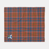 Scotts Cameron of Lochiel Ancient Tartan Kariert Fleecedecke (Vorderseite (Horizontal))