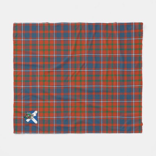 Scotts Cameron of Lochiel Ancient Tartan Kariert Fleecedecke (Vorderseite (Horizontal))
