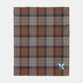 Scotts Cameron von Erracht Weathered Tartan Karier Fleecedecke (Vorderseite)