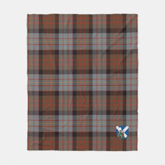 Scotts Cameron von Erracht Weathered Tartan Karier Fleecedecke (Vorderseite)