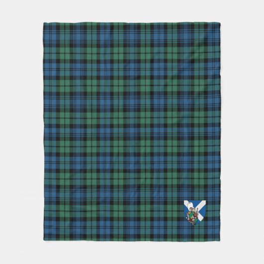 Scotts Campbell Ancient Tartan Kariert Fleecedecke (Vorderseite)